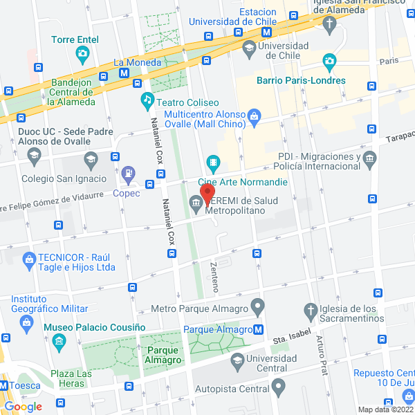 Map of Desarrollo Y Gestion De Proyectos Y Estudios De Ingenieria Limitada