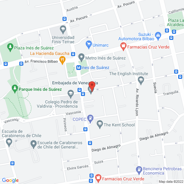 Map of Embajada de Venezuela