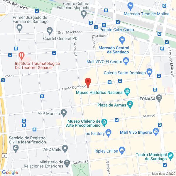Map of Emc Chile S.A.