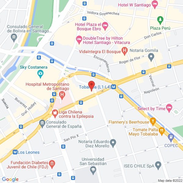 Map of E y T Seguridad