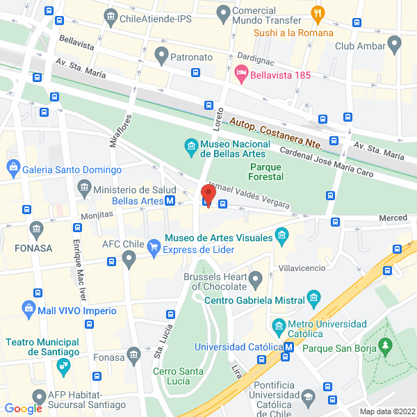 Map of Empresa Nacional de Certificacion Electrónica