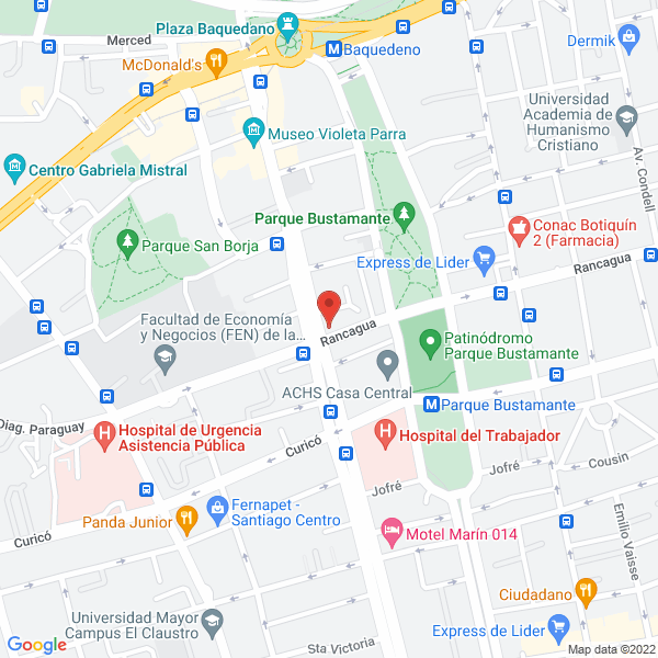 Map of Erenesto Johansen Sanguino