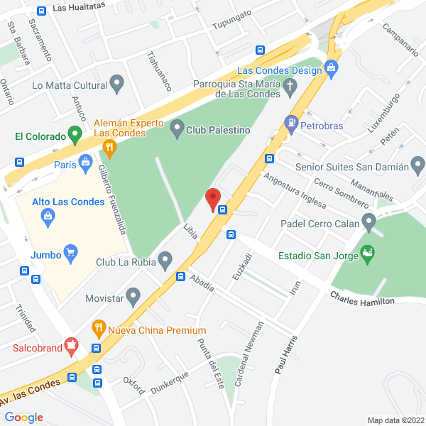 Map of Encuadernación Las Condes