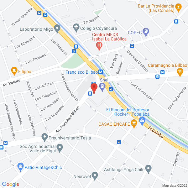 Map of E Comunicaciones