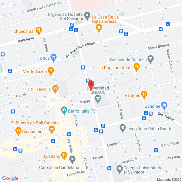 Map of Escuela de Patio Flamenco