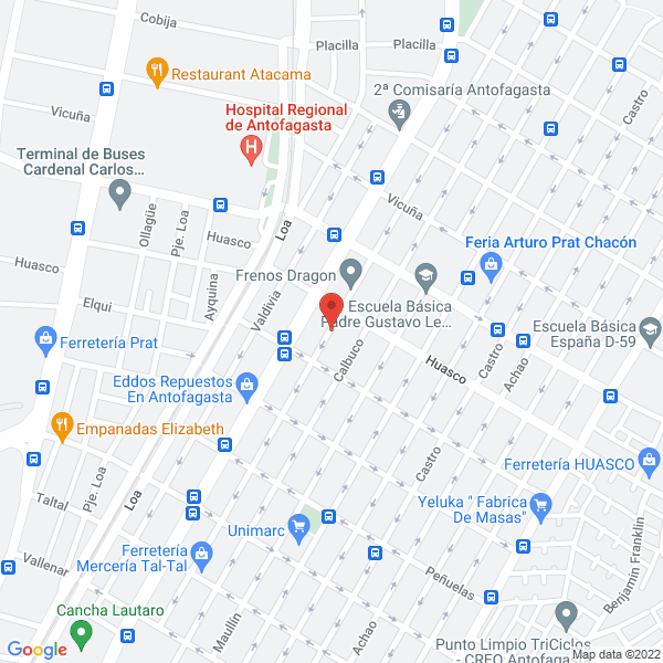 Map of Electroserv