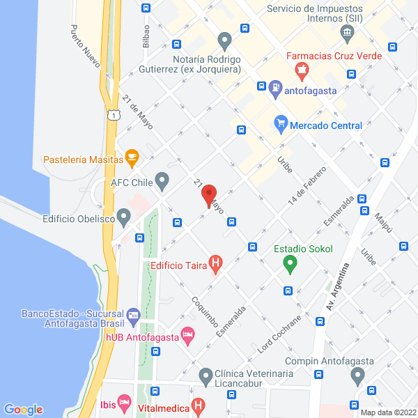 Map of Escuela de Conductores Sercaem Ltda.