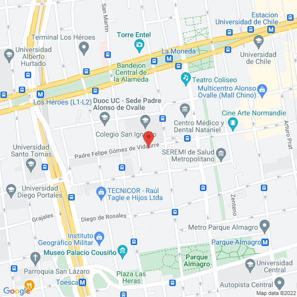 Map of Escuela de Teatro Inet-Brecht