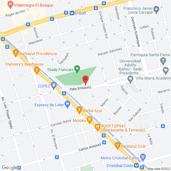 Map of E. Molina Morel Constructora S.A.