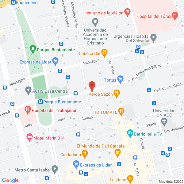 Map of Edf Ingeniería y Construcción Limitada