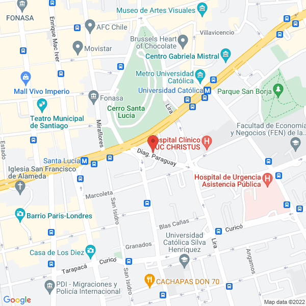 Map of Empresas Rojas y Cia. Ltda.