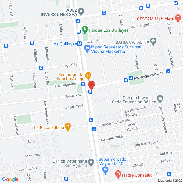 Map of Empanadas y Sopaipillas Valentina