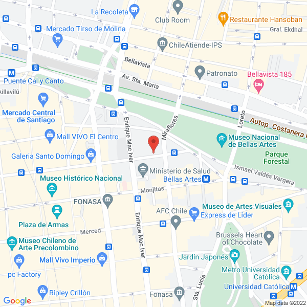Map of Escuela de Teatro la Olla