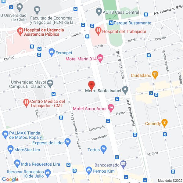 Map of Escuela de Flamenco Arte y Compas