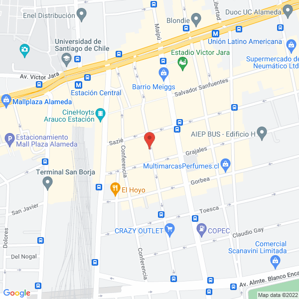 Map of Electrónica Sol Chile