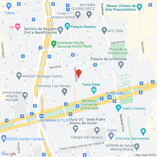 Map of Estetica Integral.