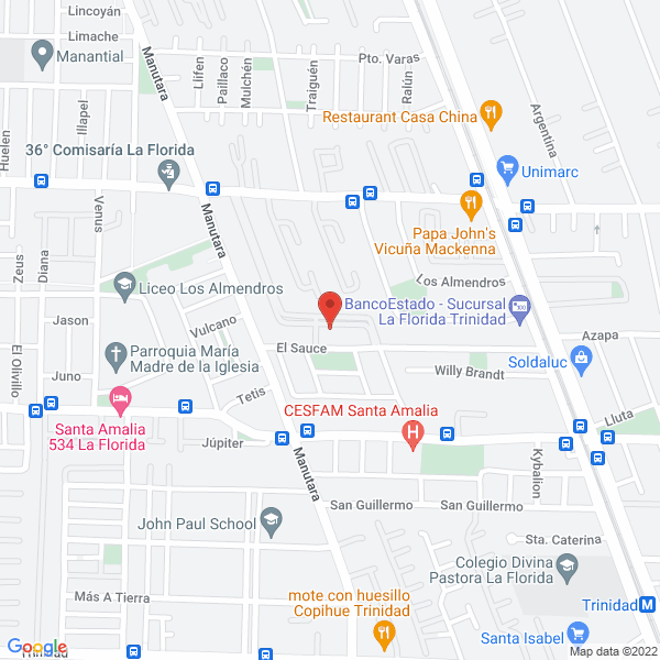 Map of Eca S.P.A.