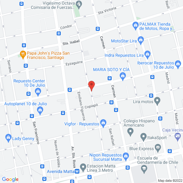 Map of Eco Repuestos