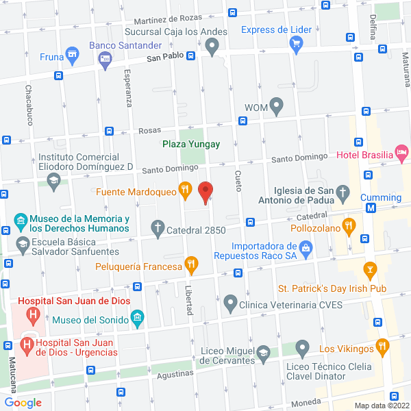 Map of El Mariachi Loyola