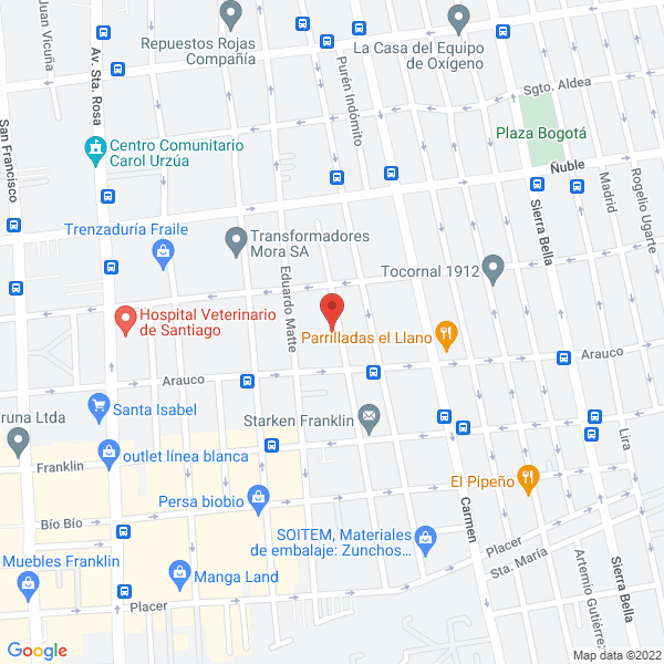 Map of Empresas De Servicios Integrales De Informatica, Mauricio Diaz Acevedo