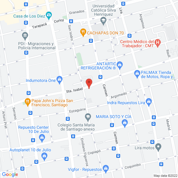 Map of El Chimbotano