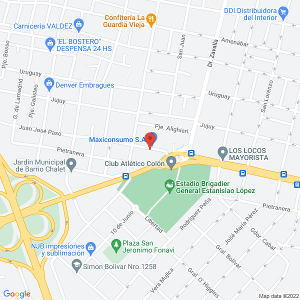 Map of Maxiconsumo