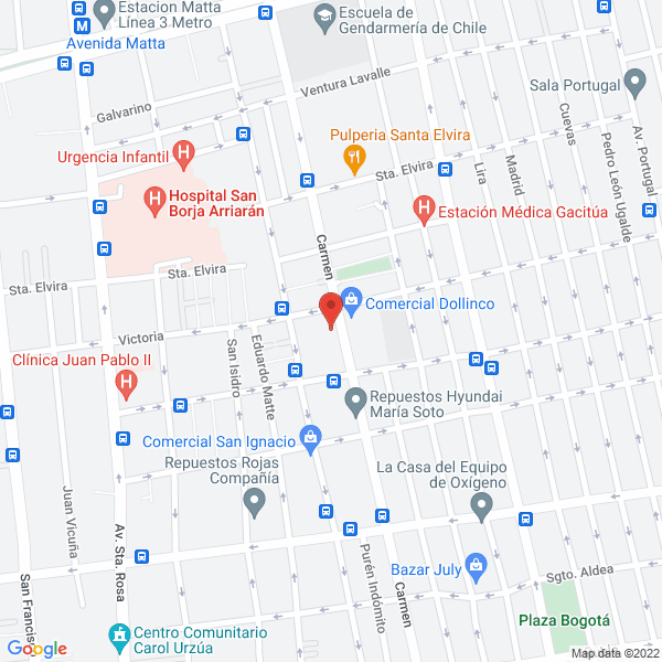 Map of Fibras de Vidrio Richards