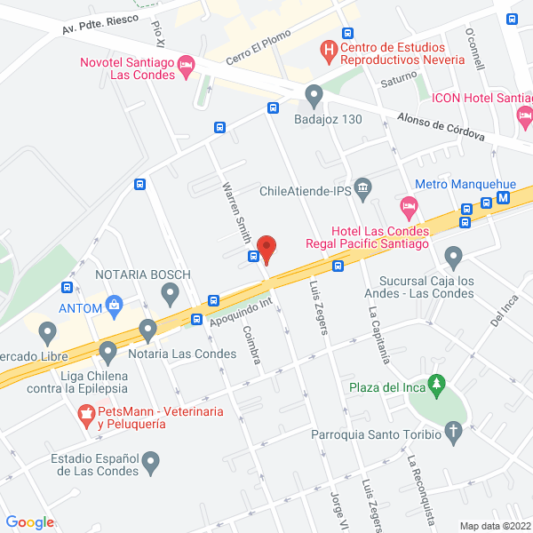 Map of Fuenzalida Propiedades