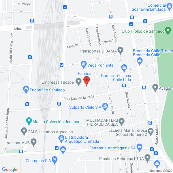Map of Fabrisac S.A.