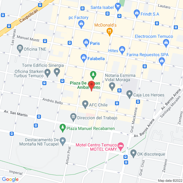 Map of Ferias Araucanía S.A.