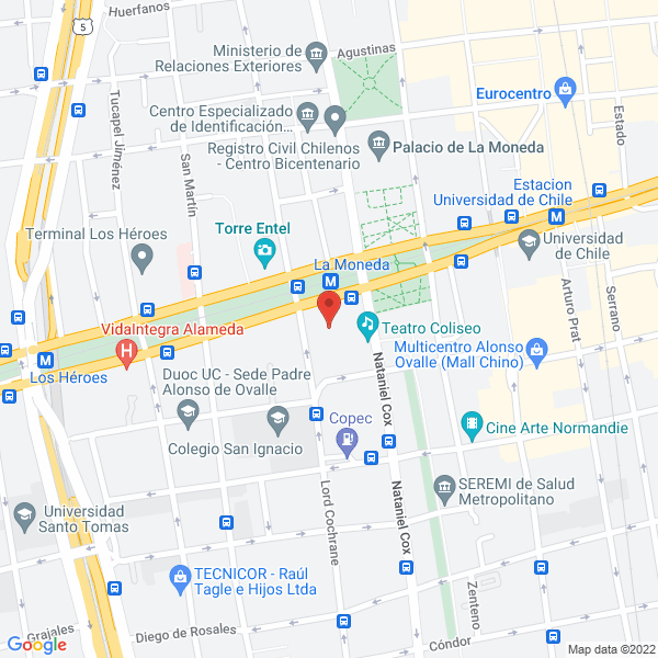 Map of Fe & D Ingenieros Civiles Ltda.