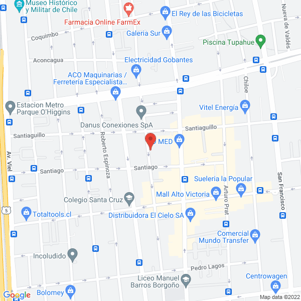 Map of Farmacéutica Sanacorp S.A.