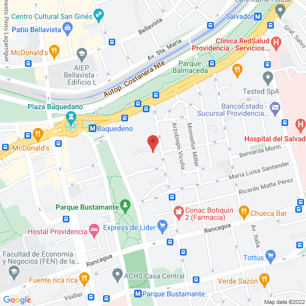 Map of F.S.G. Seguros