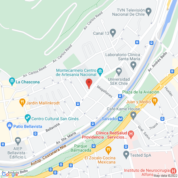 Map of Fabrica de Joyas y Ornamentos en Lapislázuli