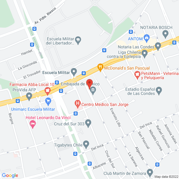 Map of Fernández y de Cea Ingenieros Ltda.