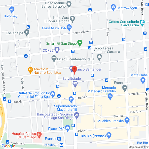 Map of Fábrica de Cordeles Diama Ltda.