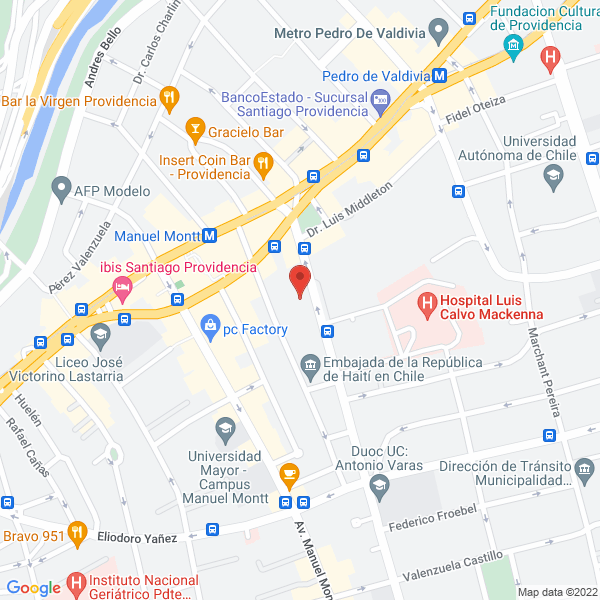 Map of Fundación Luz