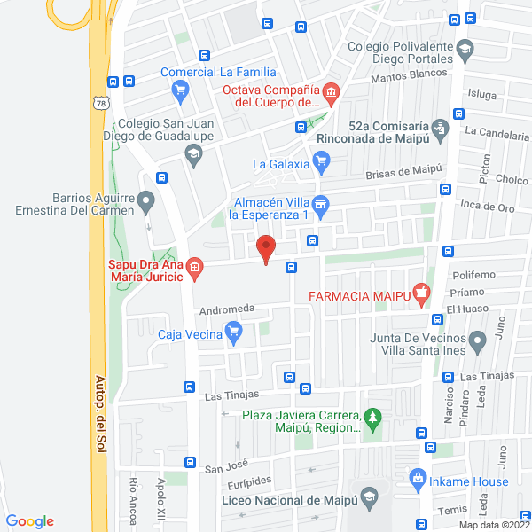 Map of Fundación Belén Educa