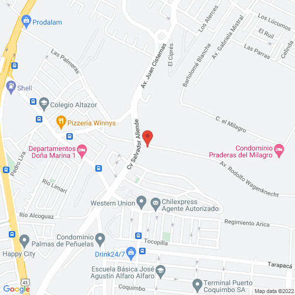 Map of F.F Sistemas Computacionales