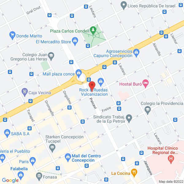 Map of Funeraria Patricio Gajardo Quezada