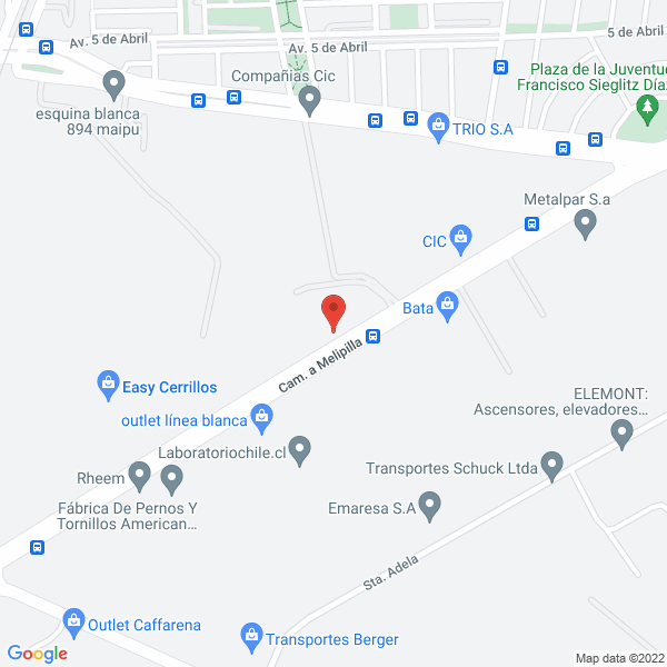 Map of Fibrocementos Pudahuel S.A.