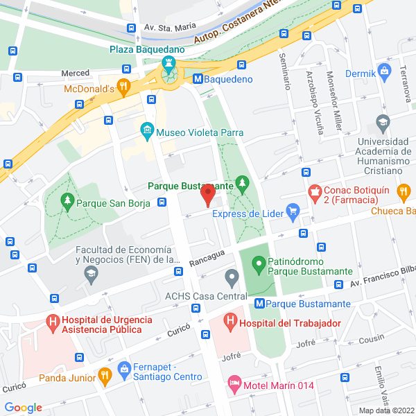Map of Fundación Chilena de la Adopción