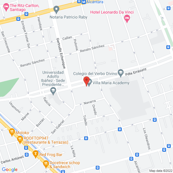 Map of Fundacion Villa Maria Academy