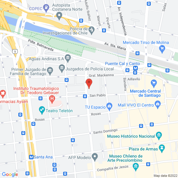 Map of Fractal T.I. Ltda.