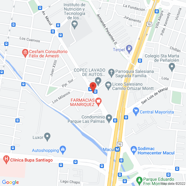 Map of Gasco Macul