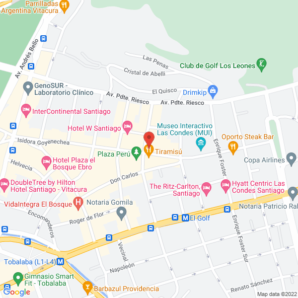 Map of Gasoductos del Pacífico