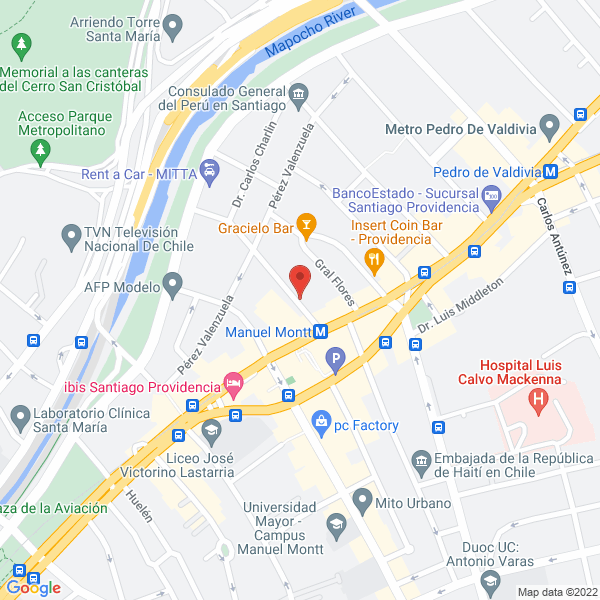 Map of Gallegos Chávez, Eduardo
