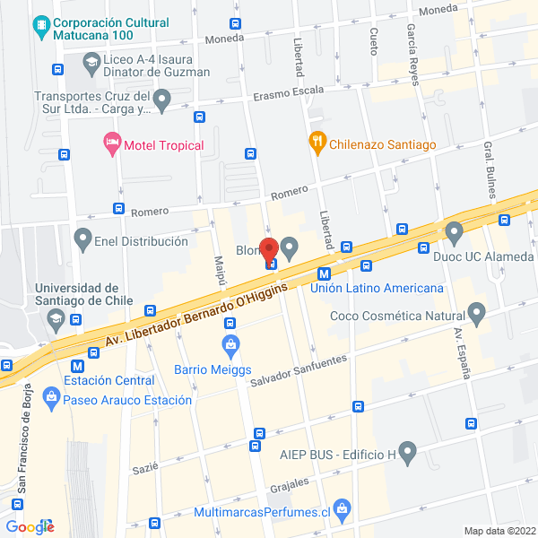 Map of Gloria Alejandra