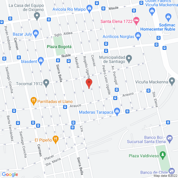 Map of Gesa Fotograbado