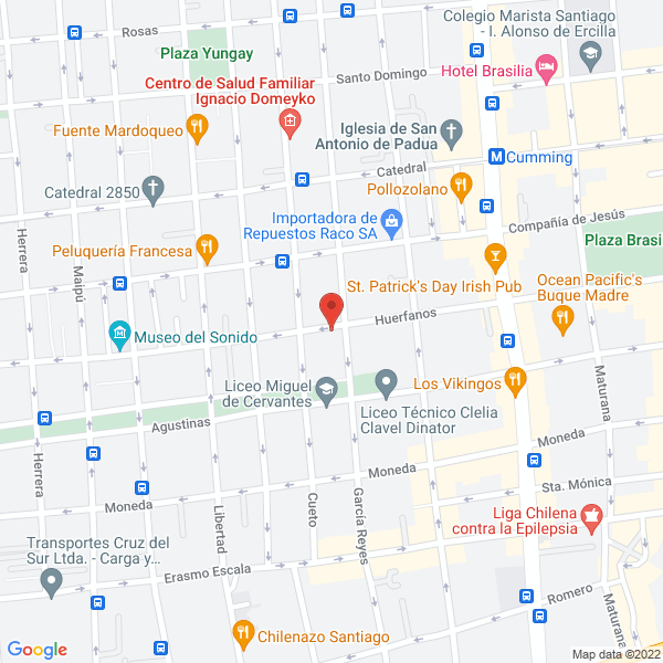 Map of Grúas Santiago Centro